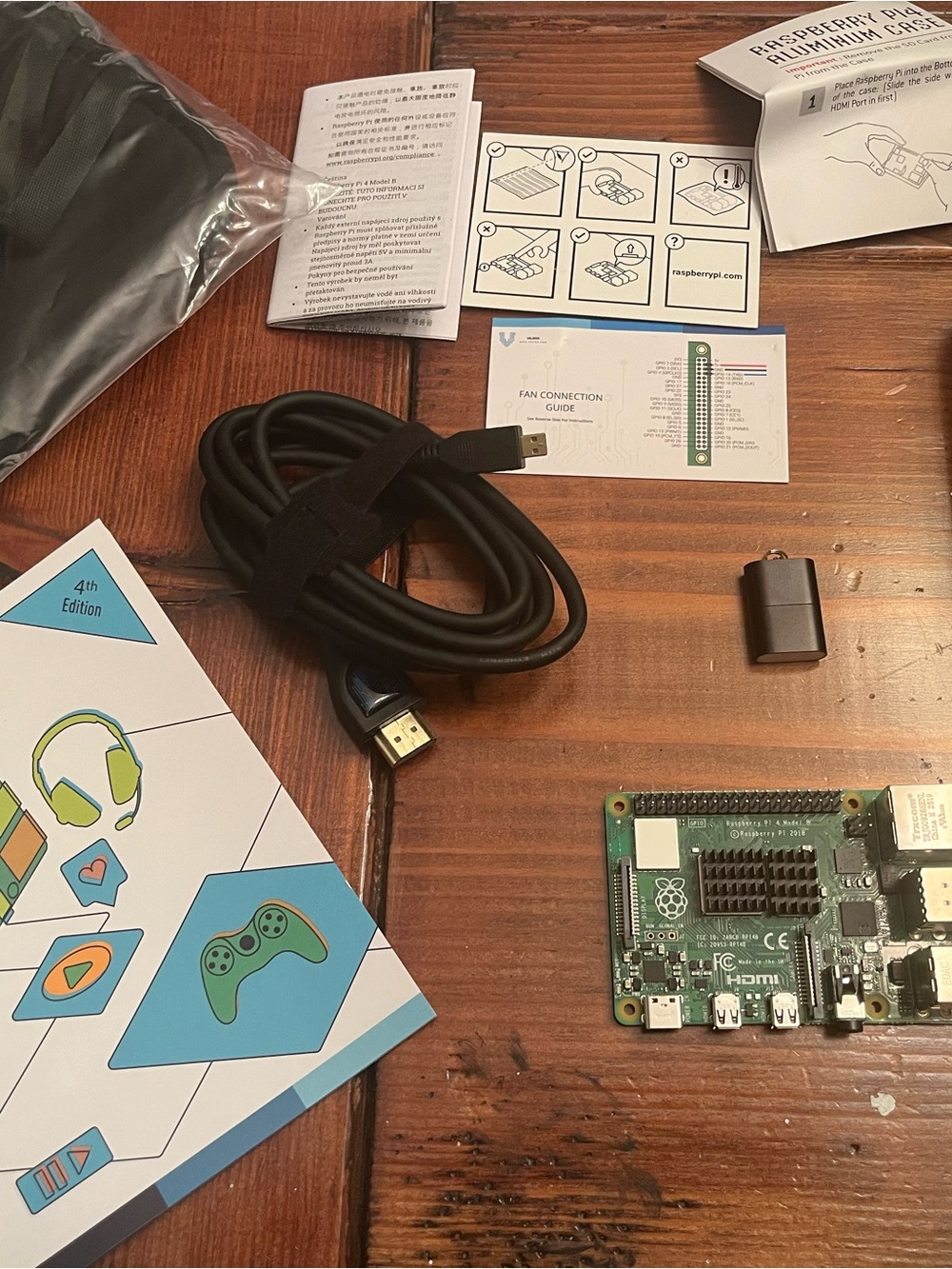 Raspberry Pi - 4 Model B - 4GB RAM Starter Kit : USED ONCE